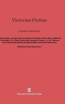 Image for Victorian Fiction : A Guide to Research