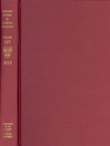Image for Harvard Studies in Classical Philology, Volume 107