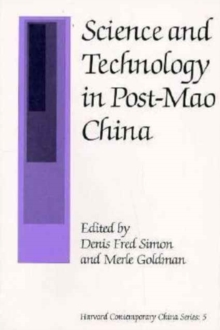 Image for Science and Technology in Post-Mao China