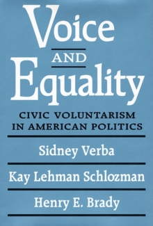 Image for Voice and Equality : Civic Voluntarism in American Politics