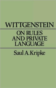 Image for Wittgenstein on Rules and Private Language
