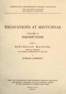 Excavations at Minturnae, II