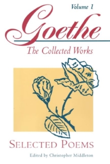 Image for Goethe, Volume 1