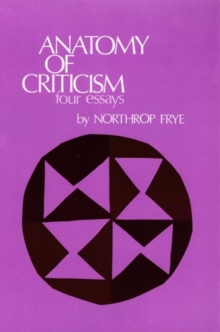 Image for Anatomy of Criticism