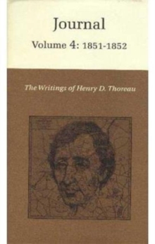 Image for The Writings of Henry David Thoreau, Volume 4