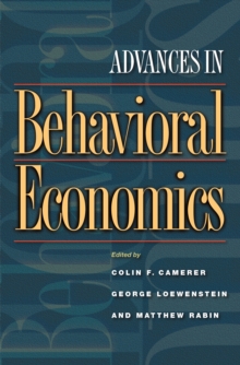 Image for Advances in Behavioral Economics