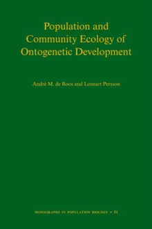 Population and Community Ecology of Ontogenetic Development