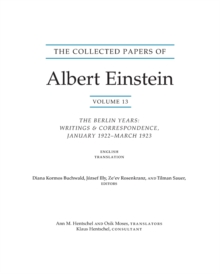 Image for The Collected Papers of Albert Einstein, Volume 13