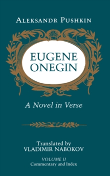 Image for Eugene Onegin: A Novel in Verse: Commentary (Vol. 2)