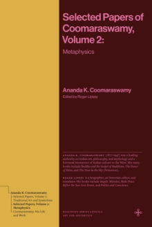 Image for Selected Papers of Coomaraswamy, Volume 2