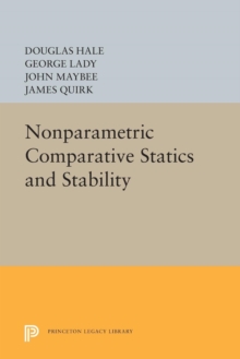 Image for Nonparametric comparative statics and stability