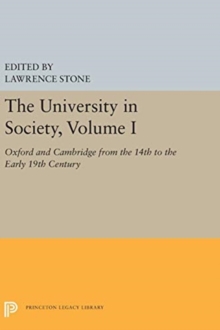 Image for The University in Society, Volume I