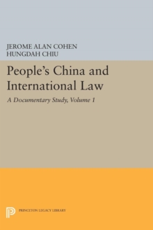 Image for People's China and International Law, Volume 1 : A Documentary Study