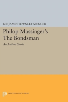 Image for Philop Massinger's The Bondsman