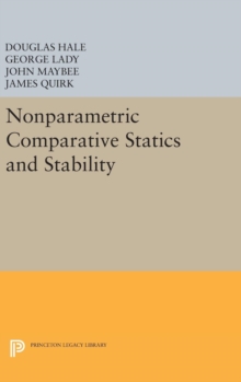 Image for Nonparametric Comparative Statics and Stability