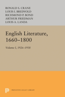 Image for English Literature, Volume 1