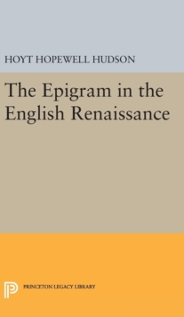 Image for Epigram in the English Renaissance