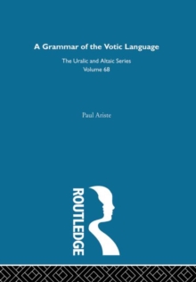 Grammar of the Votic Language