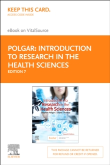 Image for Introduction to research in the health sciences