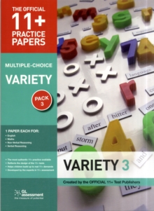 Image for 11+ Practice Papers, Variety Pack 3, Multiple Choice