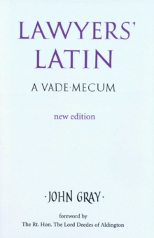 Lawyers’ Latin: A Vade-Mecum