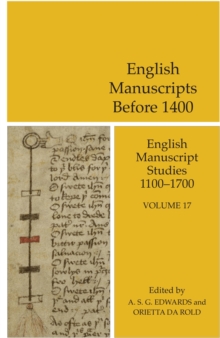 Image for English manuscript studies, 1100-1700Volume 17,: English manuscripts before 1400