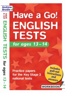 Image for English tests for ages 13-14  : practice papers for the Key Stage 3 national tests
