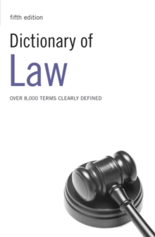 Image for Dictionary of law