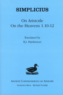 On Aristotle "On the Heavens 1.10-12"