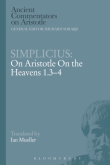 Image for On Aristotle on the heavens 1.3-4
