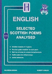 Image for Selected Scottish Poems Analysed