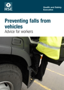 Image for Prevent falls from vehicles : advice for workers (Welsh version) (pack of 25 pocketcards)