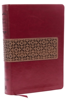 KJV Study Bible, Leathersoft, Maroon/Brown, Red Letter Edition