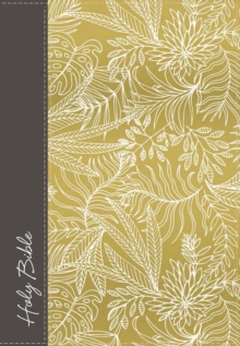 NKJV, UltraSlim Reference Bible, Large Print, Cloth over Board, Yellow/Gray, Thumb Indexed, Red Letter Edition