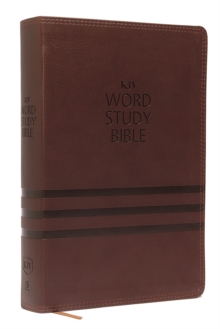 Image for KJV, Word Study Bible, Leathersoft, Brown, Thumb Indexed, Red Letter