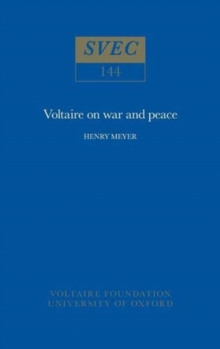 Image for Voltaire on War and Peace