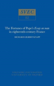 Image for The Fortunes of Pope's 'Essay on man' in 18th-century France