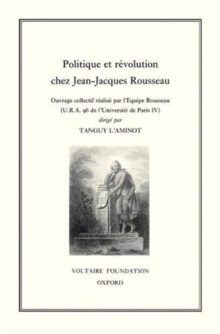 Politique et revolution chez Jean-Jacques Rousseau