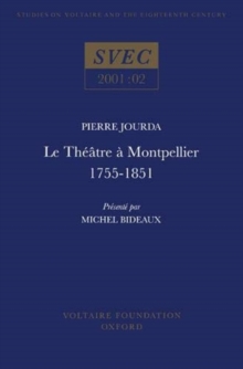 Image for Le Theatre a Montpellier 1755-1851