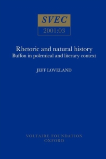 Image for Rhetoric and Natural History