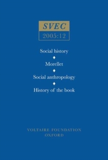 Social History; Morellet; Social Anthropology; History of the Book