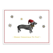 Image for Alice Scott Christmas Dachshund Embellished Notecards