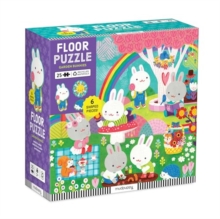 Image for Garden Bunnies 25 Piece Floor Puzzle with Shaped Pieces
