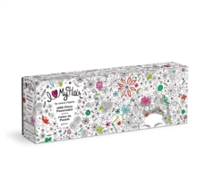 Andrea Pippins Flowers In Your Hair Color-In 1000 Piece Panoramic Puzzle