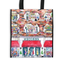 Michael Storrings A Day at the Bookstore Reusable Shopping Bag