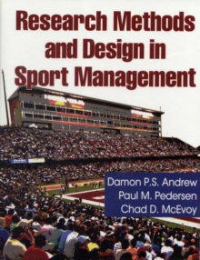 Image for Research Methods and Design in Sport Management