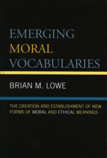 Image for Emerging Moral Vocabularies