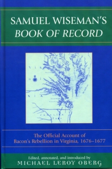 Image for Samuel Wiseman's Book of Record