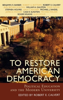 Image for To Restore American Democracy