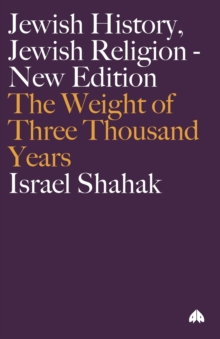 Image for Jewish history, Jewish religion : the weight of three thousand years